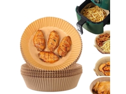 Pacote Grande De Papel Para Fritadeira A Ar, 300 Unidades De 20 Cm, Marrom