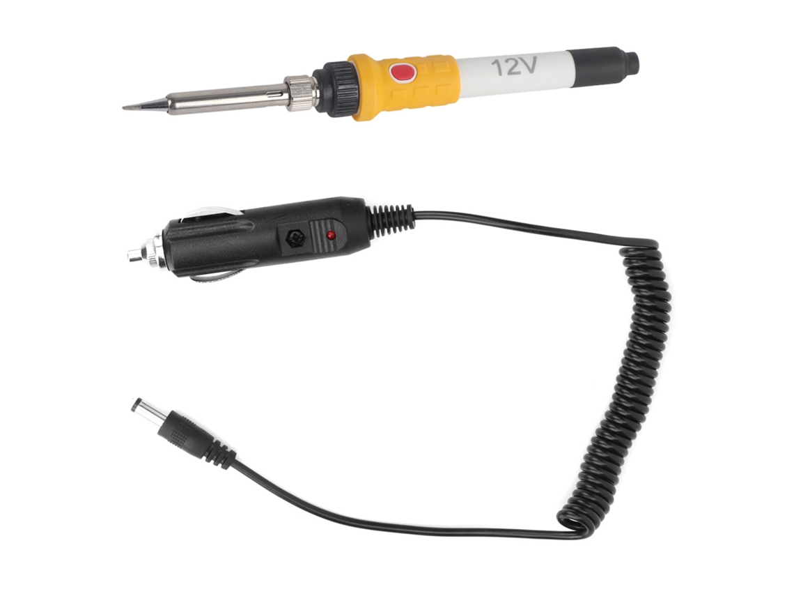 Soldador Eléctrico Portátil 12v 60w Para Carro Suv Com Conector De Lighter De Cigarro
