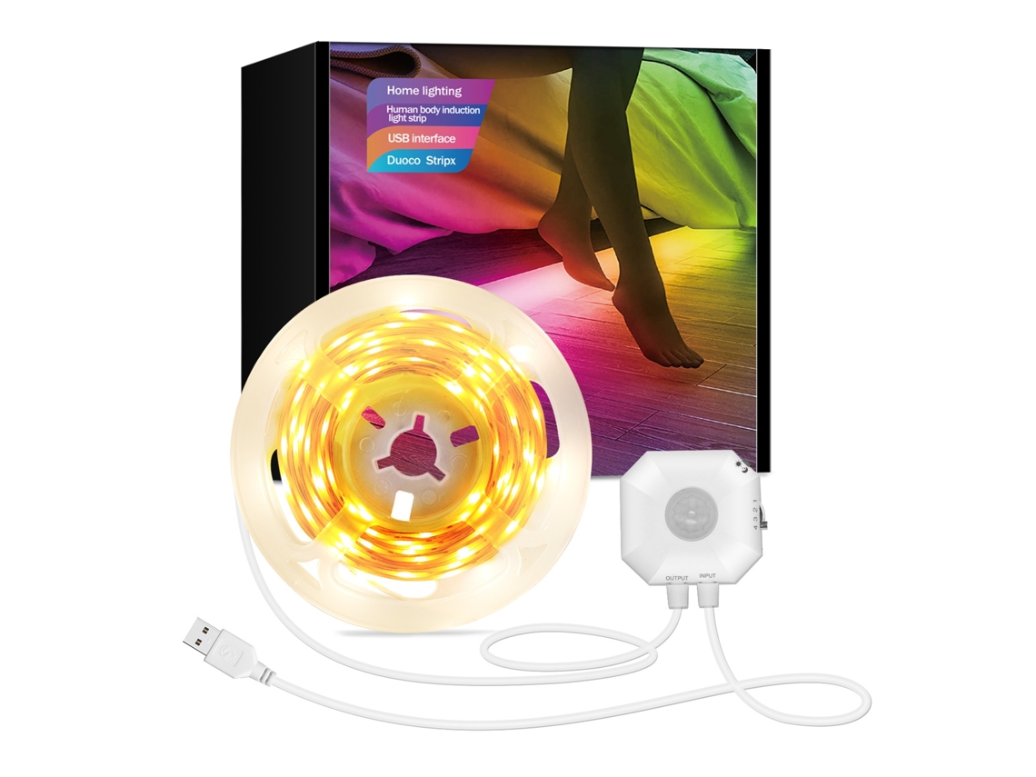 Fita Led Sensor Rgb 5 M Usb Bluetooth Controlo Por App Flexível Para Quarto E Cozinha - Lurelia
