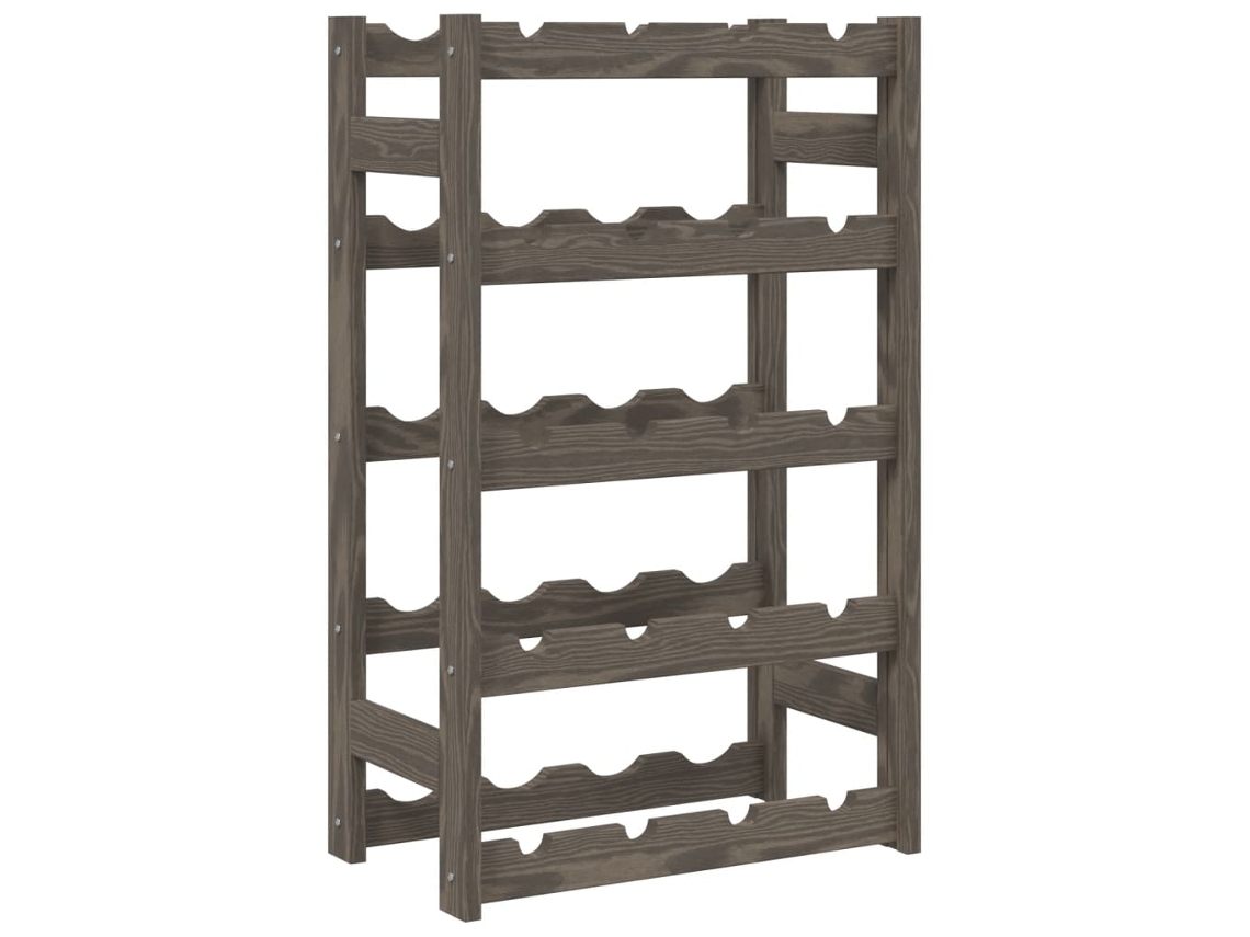 Wine Rack, Wine Racks Vidaxl Cinzeto Madeira De Pinho (n/a)