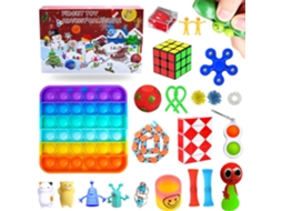 Calendário de Natal Conjunto de Brinquedos Decorações Inovadoras Caixa de Brinquedos Fidget Adequadatos para Aliviar O Estres JEDBESETZT