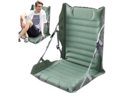 Assento Infl Vel Dobr com Encosto de Ch o para Pesca Camping Trilhas Viagens Uso Universal Leve e Port Til VAYOTOY