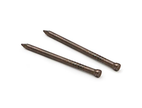 Puntas acero cabeza perdida cobreada gra largo 45mm (caja 500)