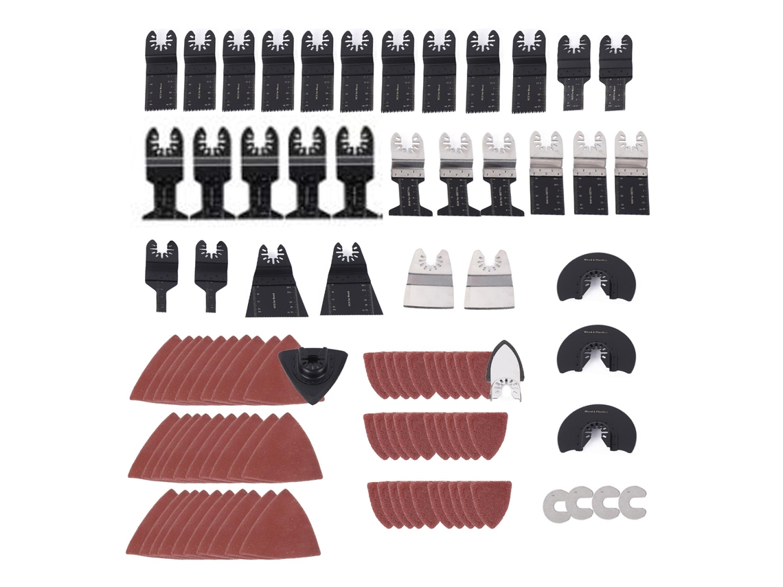 Kit com 98 lâminas de serra oscilante Primerox