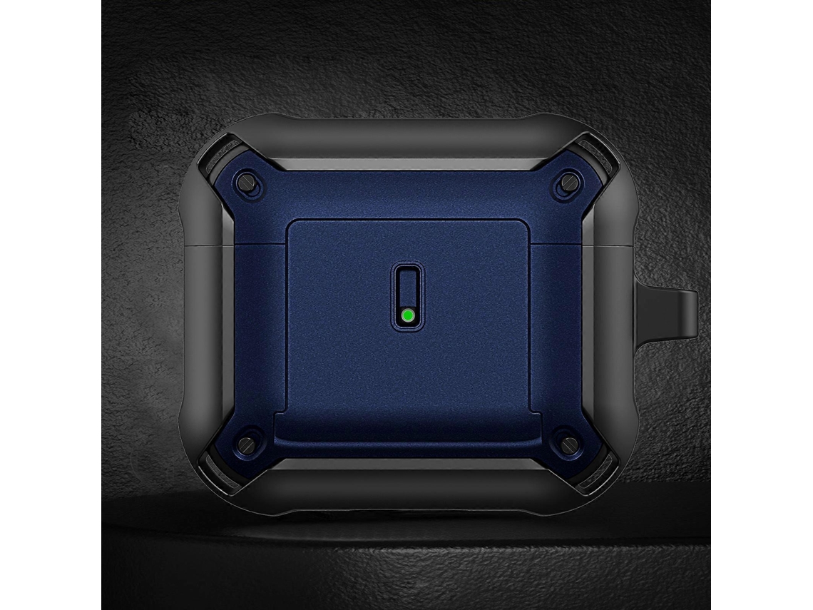 Capa protetora para fones de ouvido sem fio AirPods 3 com tampa deslizante e gancho. GIECY