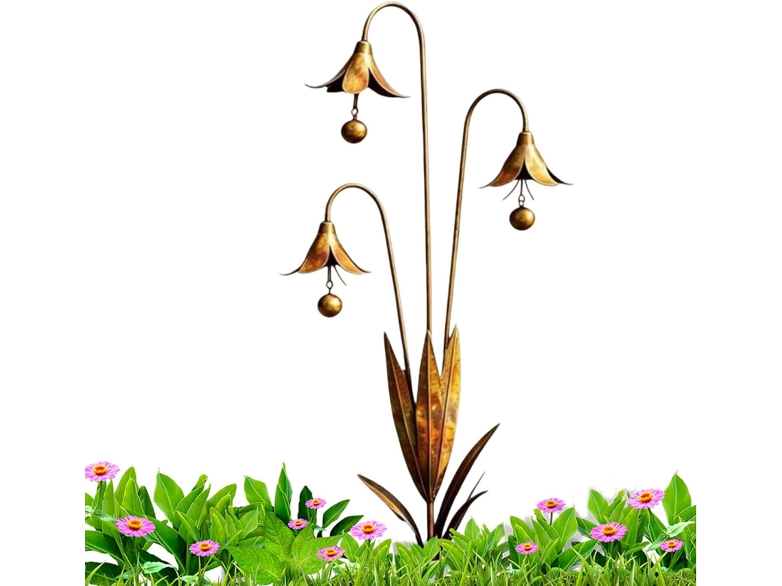 Decoração de Jardim em Metal Especificações: 67 Cm X 33 Cm de Altura, Componente Escultural Detalhado em Forma de CHABERLU