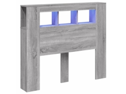 Cabeceira C/ Leds 120x18,5x103,5 Cm Sonoma Cinzento MAISON EXCLUSIVE