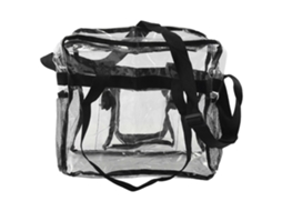 Bolsa AQUAFORGE Transparente para Estádio, Segurança, Viagens, Trabalho, Eventos Esportivos e Shows