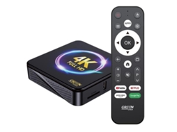 Android Tv Box 4k Ultra Hd, Wi Fi, Controle Remoto Inteligente, Transforme Sua Tv Em Smart Tv Com Acesso A Streaming E Aplicativos Uuzeit Shop