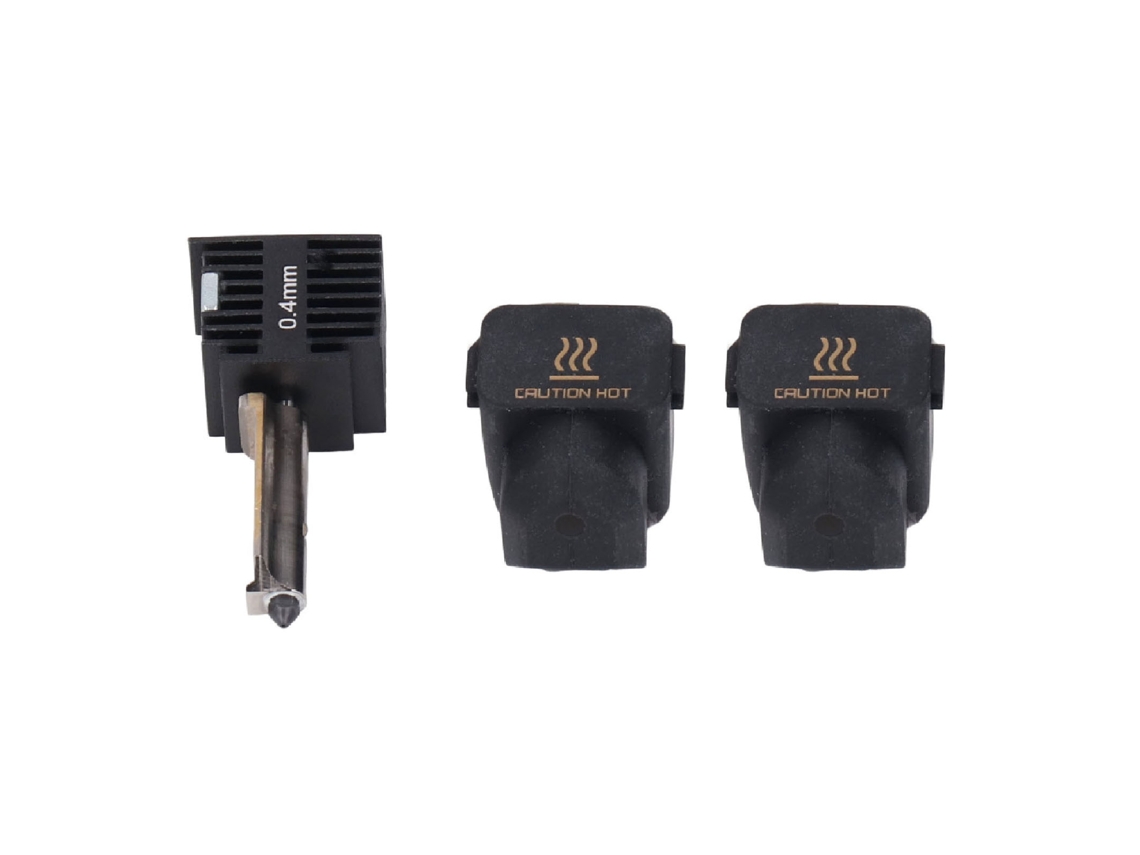 Kit Bico Aço Temperado Hotend 0.4mm Com 2 Mangas De Silicone Para Impressora 3d A1 Mini A1