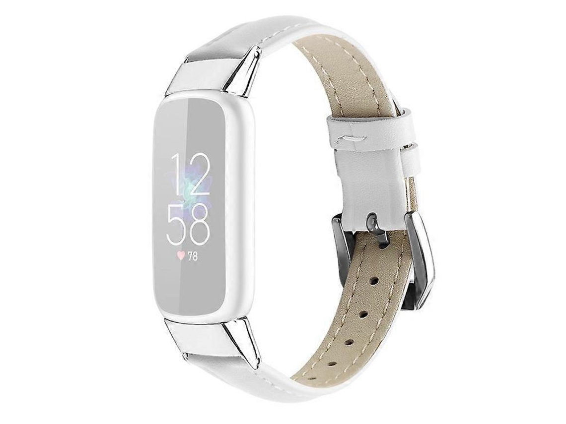 Pulseira de substituição para relógio inteligente em couro legítimo, tamanho P, compatível com Fitbit Luxe/Fitbit Luxe Special Edition Ly Ebike