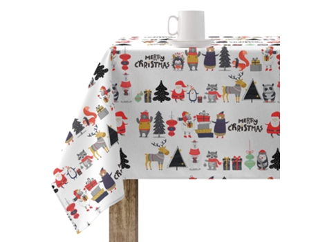 Toalha de Mesa MUARE HOME Christmas (180 x 200 - Algodão - Multicor)