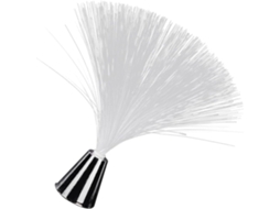 Lâmpada De Fibra Óptica Multicolorida Com Base Prateada Em Ferro E Plástico, Mudança Automática De Cor