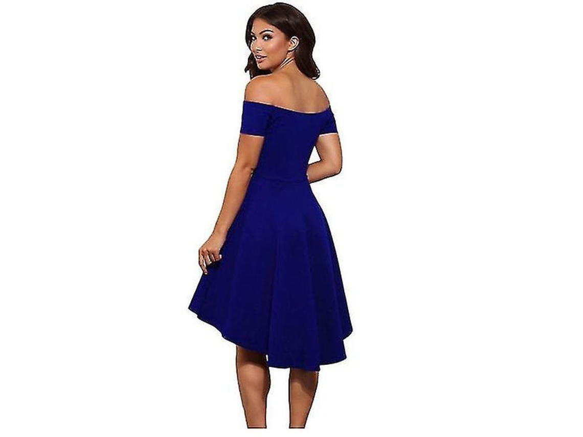 Vestido Fasst de Punto, Cuello Redondo, Ranura, Cinturón, Transpirable, Cómodo