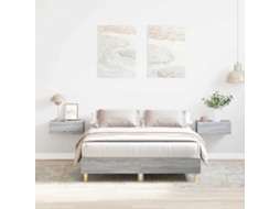 Vidaxl Estrutura da Cama Cinza Sonoma 193 X 123 X 25 Cm