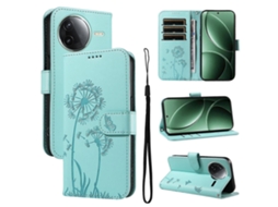 Capa De Couro Com Aba E Estampa De Dente-de-leão Para Celular Redmi A5 4g 173,3 Mm
