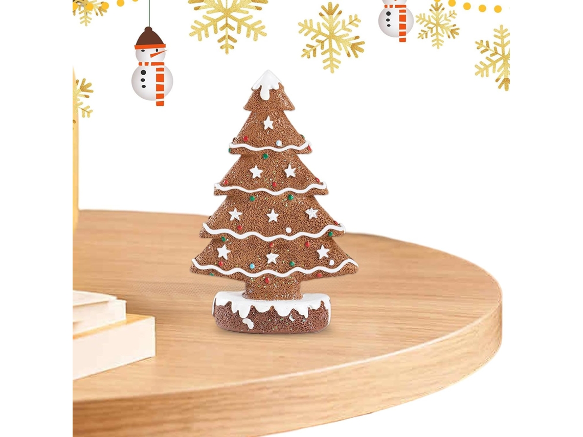 Escultura De Resina Em Formato De Árvore De Natal Para Decoração De Mesa |