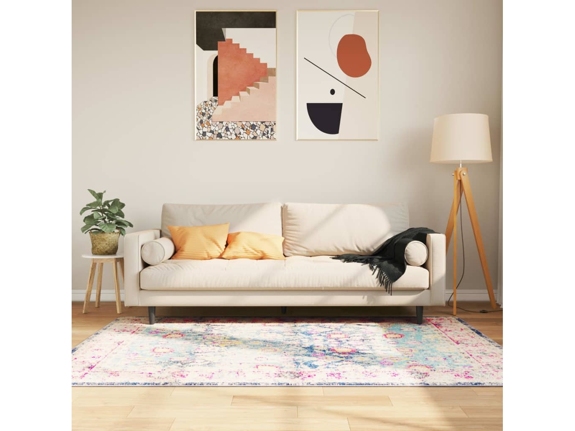 Vidaxl Tapete Lavável 120x180 Cm Multicor