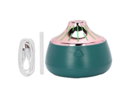 Umidificador Usb de 200ml com Difusor de Aromaterapia, Mini Gerador de Névoa para Mesa, nas Cores Verde Claro e Ouro Rosa BRILVIBERA