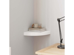 Vidaxl Prateleira De Canto Suspensa 25x25x3,8 Cm Mdf Branco