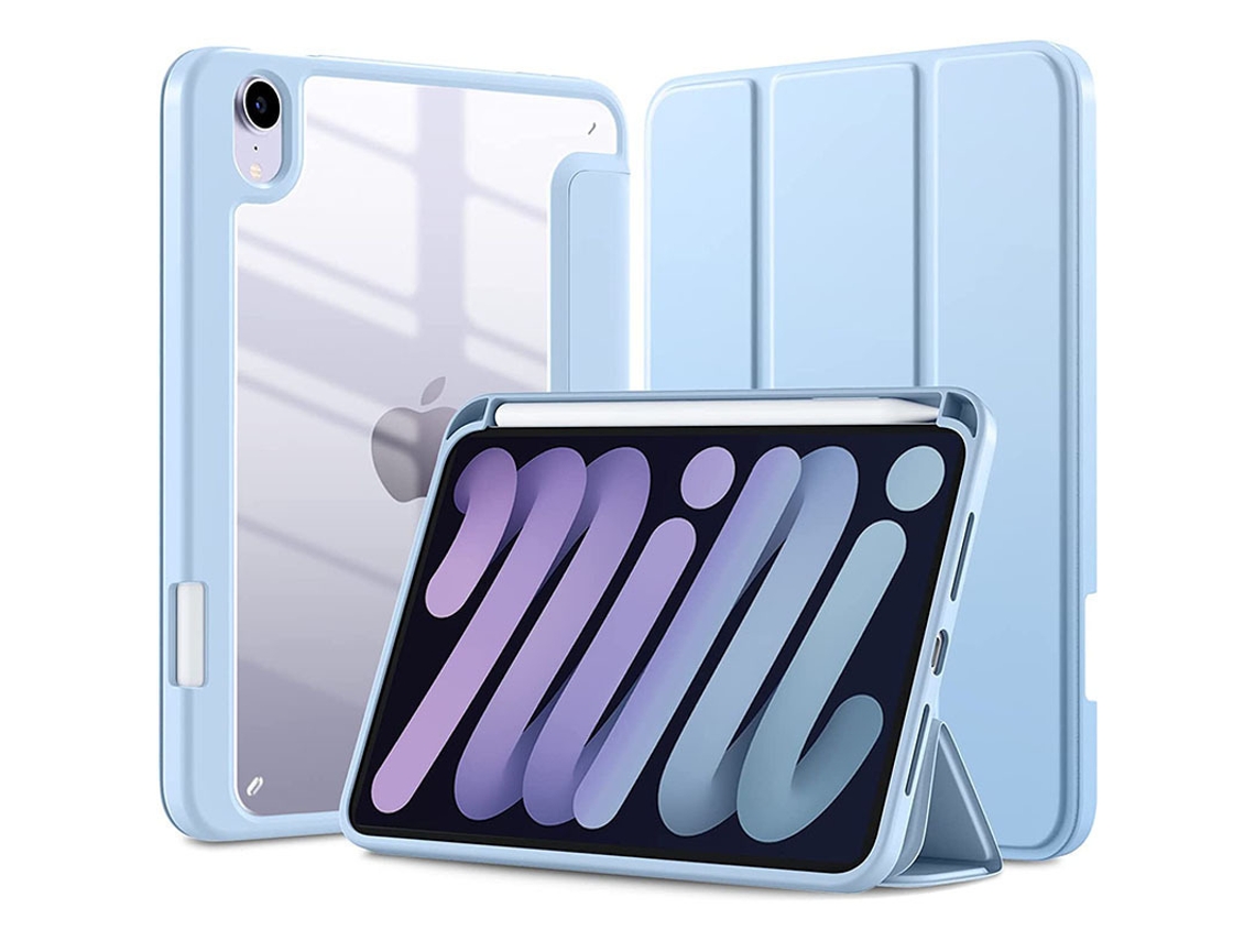 Capa Acrílica Com Slot Para Caneta Para O Novo Ipad Air 13 Polegadas (2024) Azul Gelo Sfushos (m2)
