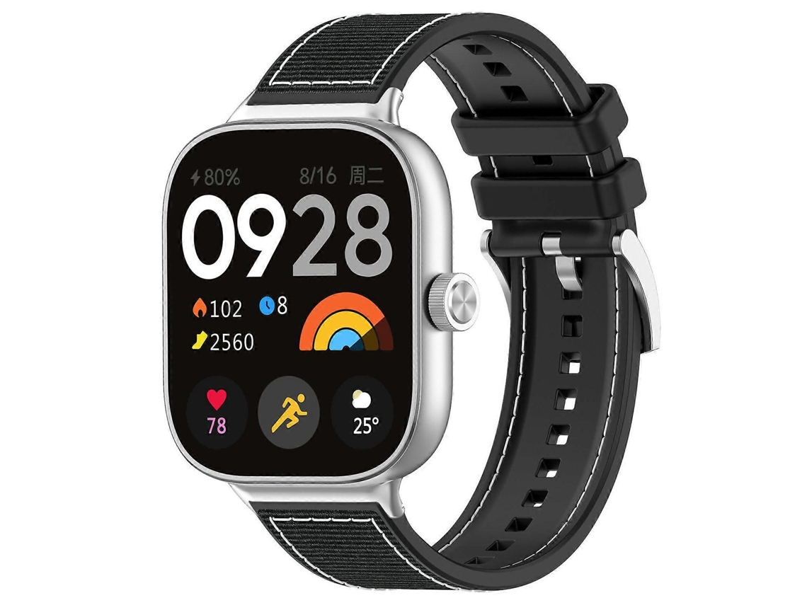 Pulseira De Relógio Híbrida De Nylon Trançado E Silicone Xdfind