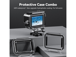 Telesin Sports Camera Dive Case Waterproof Housing Diving Protective Case Underwater 40m Replacement For Gopro Hero 11/10/9 Action Camera Accessories