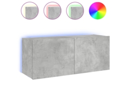 Tv Wall Cabinet, Tv Wall Cabinets Vidaxl Cinzeto Madeira Processada (100 X 35 X 41 Cm)