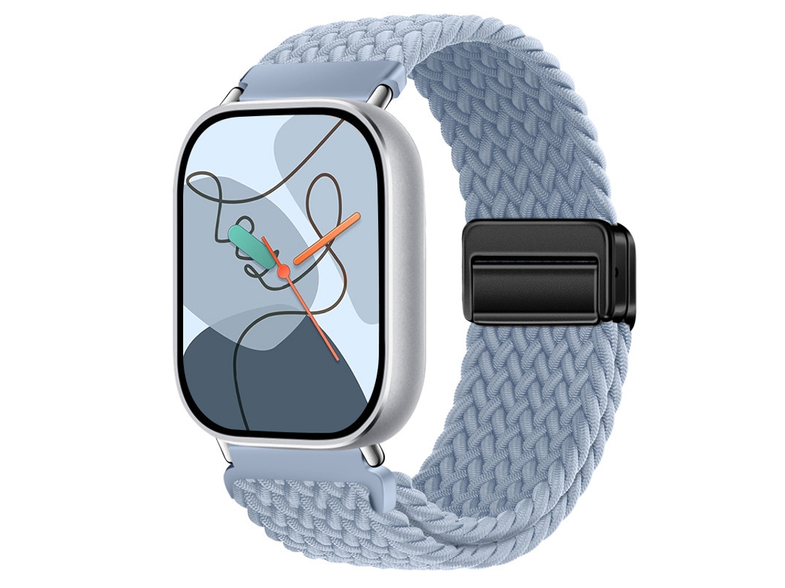 Pulseira de nylon com fecho magnético para Xiaomi Mi Band 10 Pro, Huawei Fit 5, Redmi Watch 6, verde Sálvia