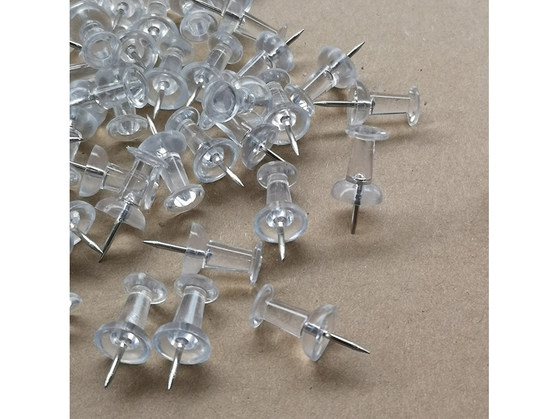 200 Peças de Figuras Curtas Transparentes e Coloridas de 8 Mm em Formato de Agulha, Kreativ BRILVIBERA