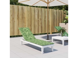 Vidaxl Almofadão P/ Cadeira De Terraço Tecido Oxford Padrão Folhas