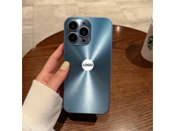 Capa Protetora A Laser Aurora Azul Marinho Para Iphone 17 Pro, Com Tudo Incluso.