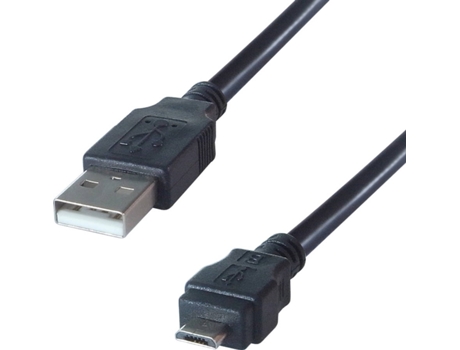Cabo de Dados COMPUTER GEAR (USB A - Micro USB B - 1 m - Preto)