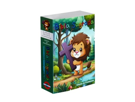 Livro Biblia Rc Pequena Brochura Edicao Promessas Infantil Leao Capa Verde De Diversos (português Do Brasil)