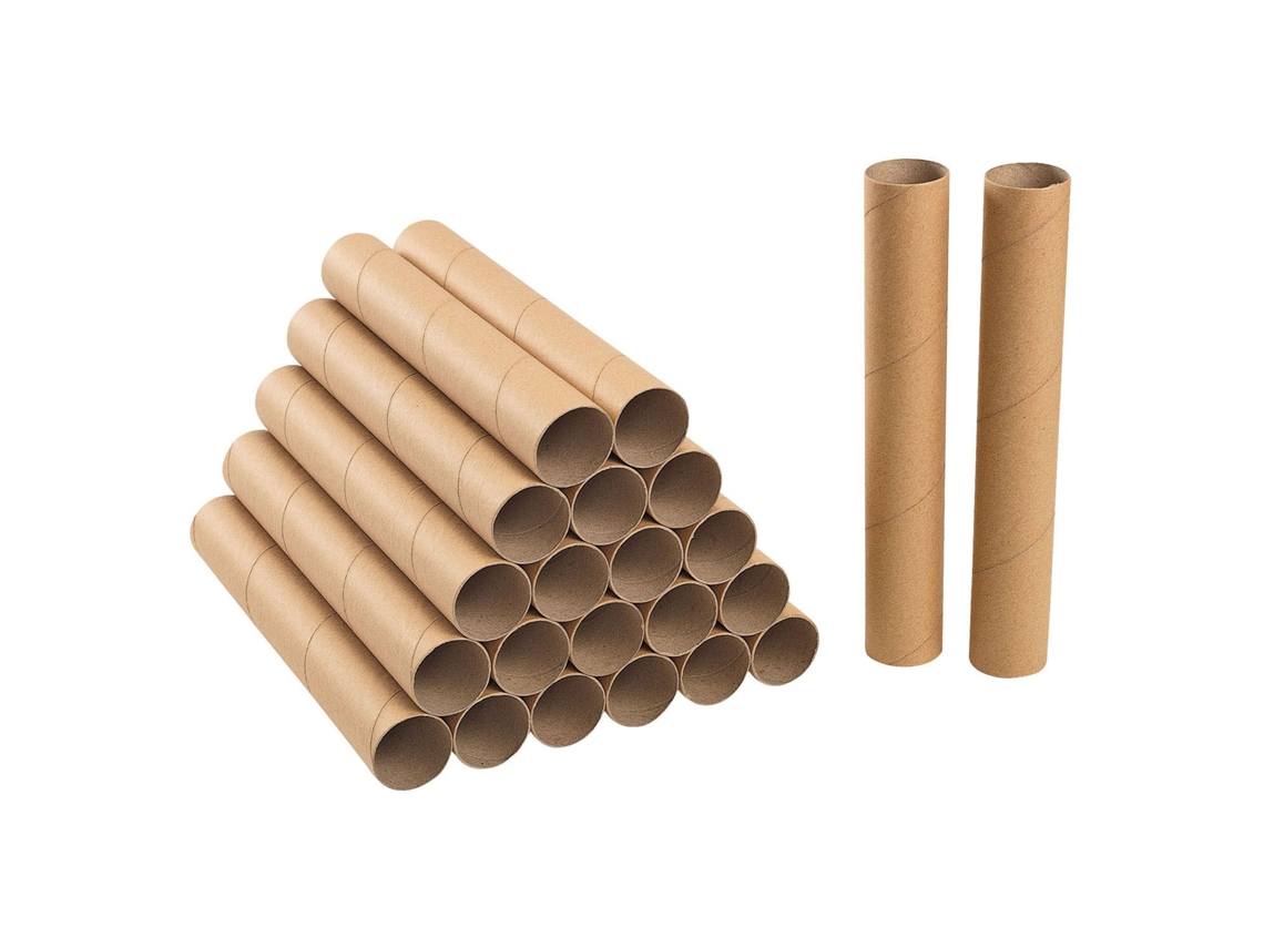 Rolos De Papelão Reciclado Colorations Para Artesanato, 24 Peças Extra Longas.