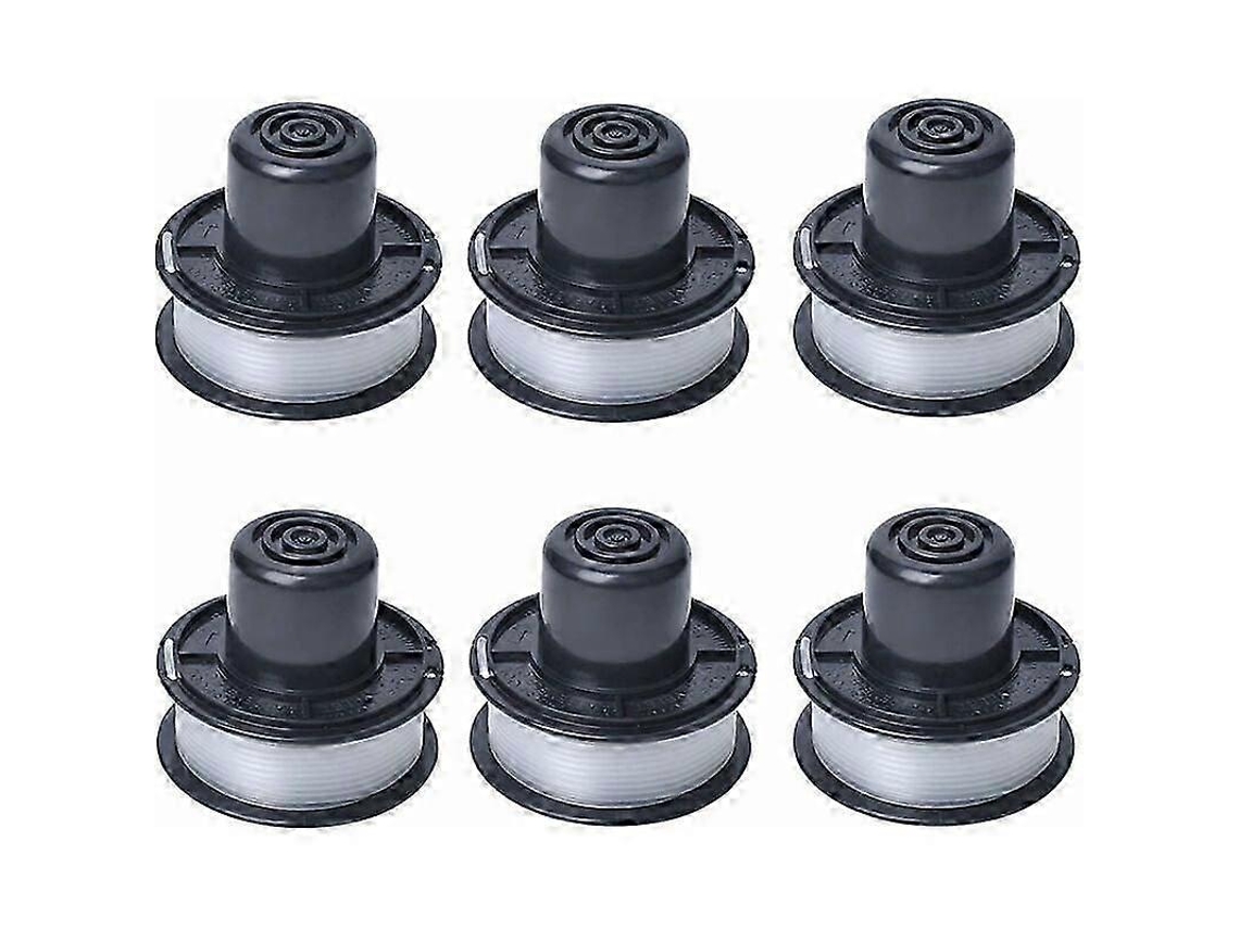 Kit com 6 Carretéis de Fio para Aparador de Grama AQUAFORGE, compatível com Black+decker Auftipp Gl250/gl310/gl360
