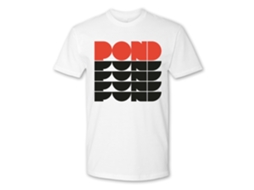 Camiseta branca Pond Pond Repeat Logo ROCKINSTONE Unissex Adulto Mais Vendidas Tamanho: M