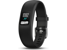Pulseira Desportiva GARMIN vivofit 4 (Bluetooth - Até1 ano (Pilha) de autonomia - Sim - Preto)