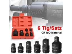 Adaptador De Soquete, 6 Peças, 1/4, 3/8, 1/2, 3/4