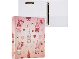 Pasta de Argolas com 3 Furos para Folhas Tamanho Carta , Organizador Fichário Prancheta, Supor (27,9 X 21,6 Cm)
