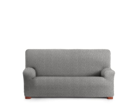 Capa para Sofá Bielástica Adaptável Roc 3 Lugares 180-260 Cm Cinza Claro VIPALIA