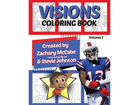 Livro Visions Coloring Book HBHF Collection de Zachary McCabe Stevie Johnson (Inglês)