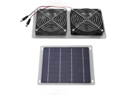 Kit de Ventilador Solar SFUSHOS 100w com suporte estável para painéis solares