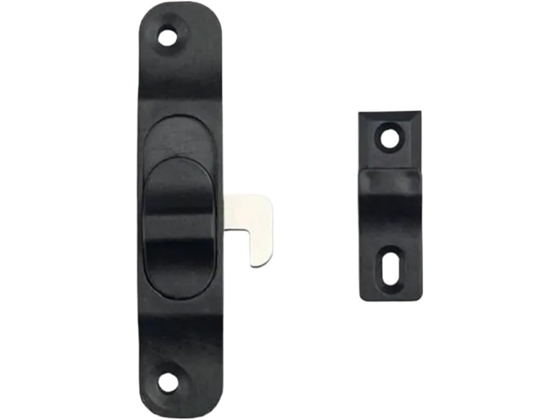 Fivela De Trava Para Janela Porta Correr, Preta E Branca, Multifuncional, Com Gancho Antifurto Para Janela, 1 Peça Preta