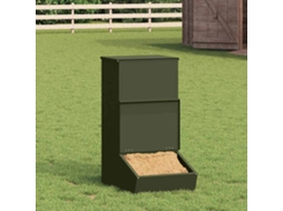 Vidaxl Comedouro Para Porcos Verde Oliva 55 X 38 X 76 Cm 20 Kg
