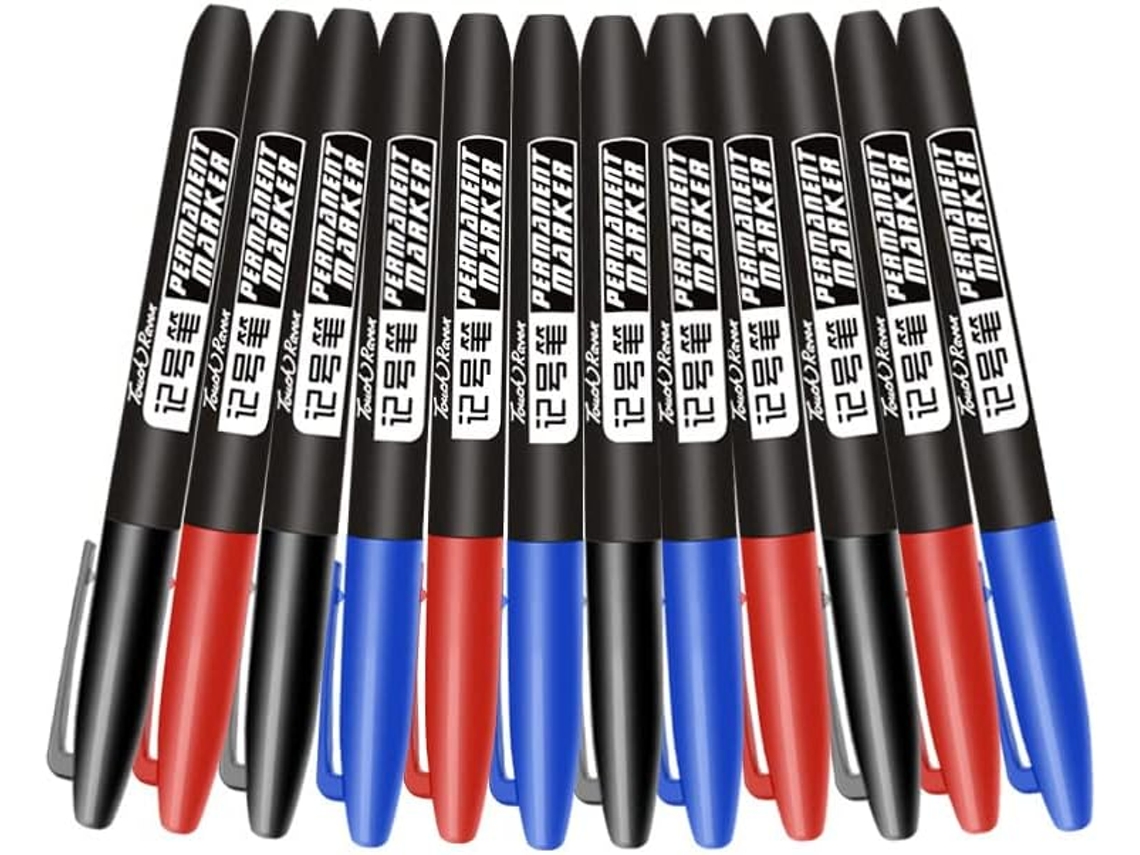 Canetas De Tinta Em Três Cores, 9 Unidades No Total, Com Tinta