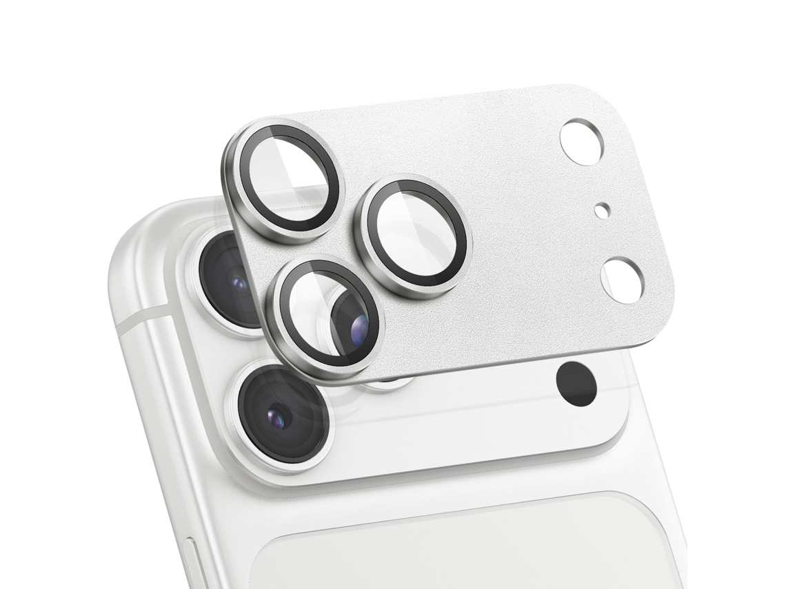 Protetor De Câmara Para Iphone 18 Pro Em Vidro Temperado E Alumínio 9h