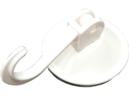Conjunto De 4 Ganchos De Ventosa Brancos, 45 Mm