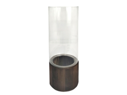 Decoração para Casa ORIGEN Vaso Vasos e Porta-velas Vaso Transparente - 35x12x12cm