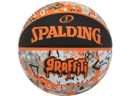 Bola Spalding Orange Graffiti Rubber